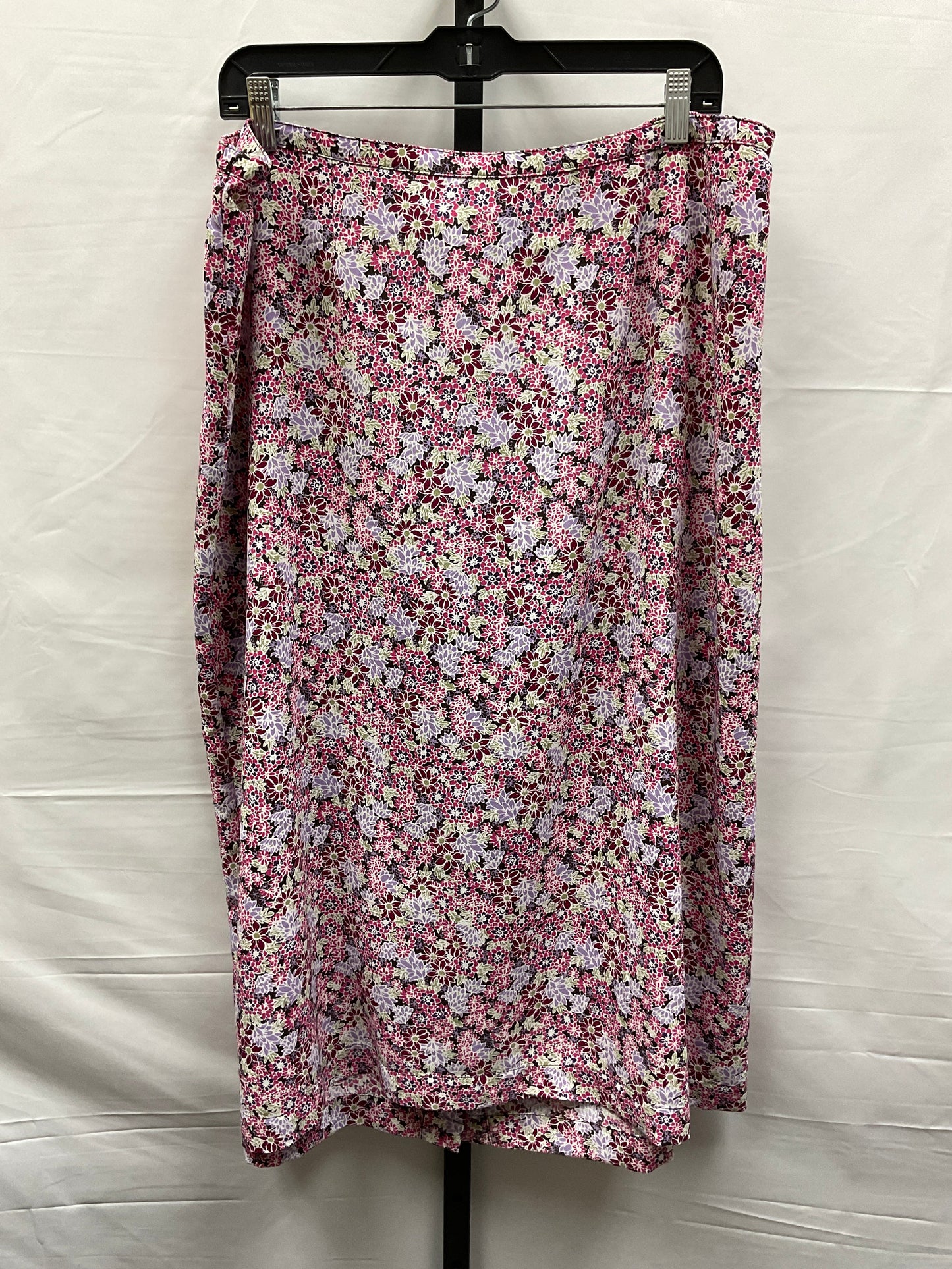 Floral Print Skirt Midi Cj Banks, Size 1x