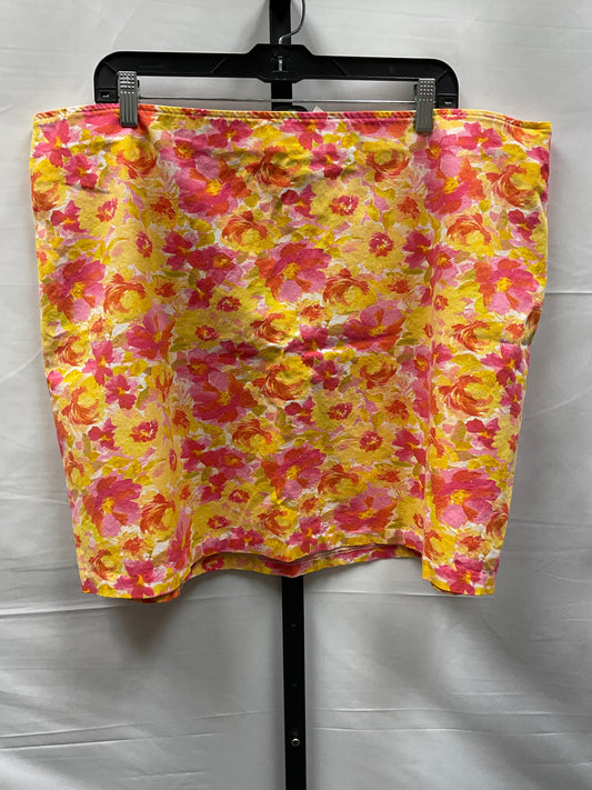 Pink & Yellow Skirt Mini & Short Old Navy, Size 2x