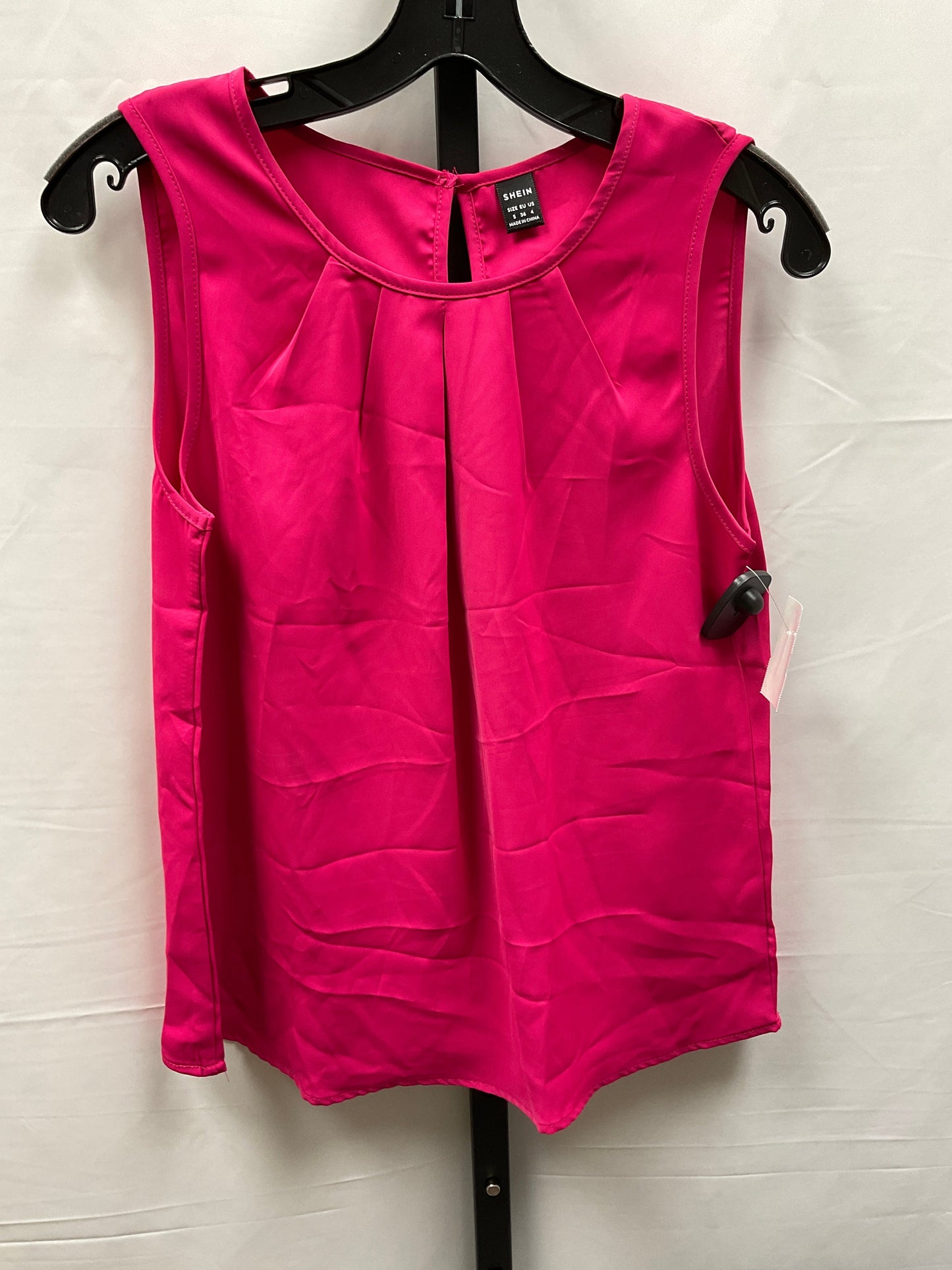 Top Sleeveless By Shein In Pink, Size: S