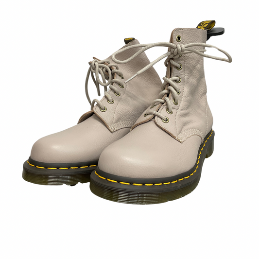 Boots Combat By Dr Martens In Taupe, Size: 8