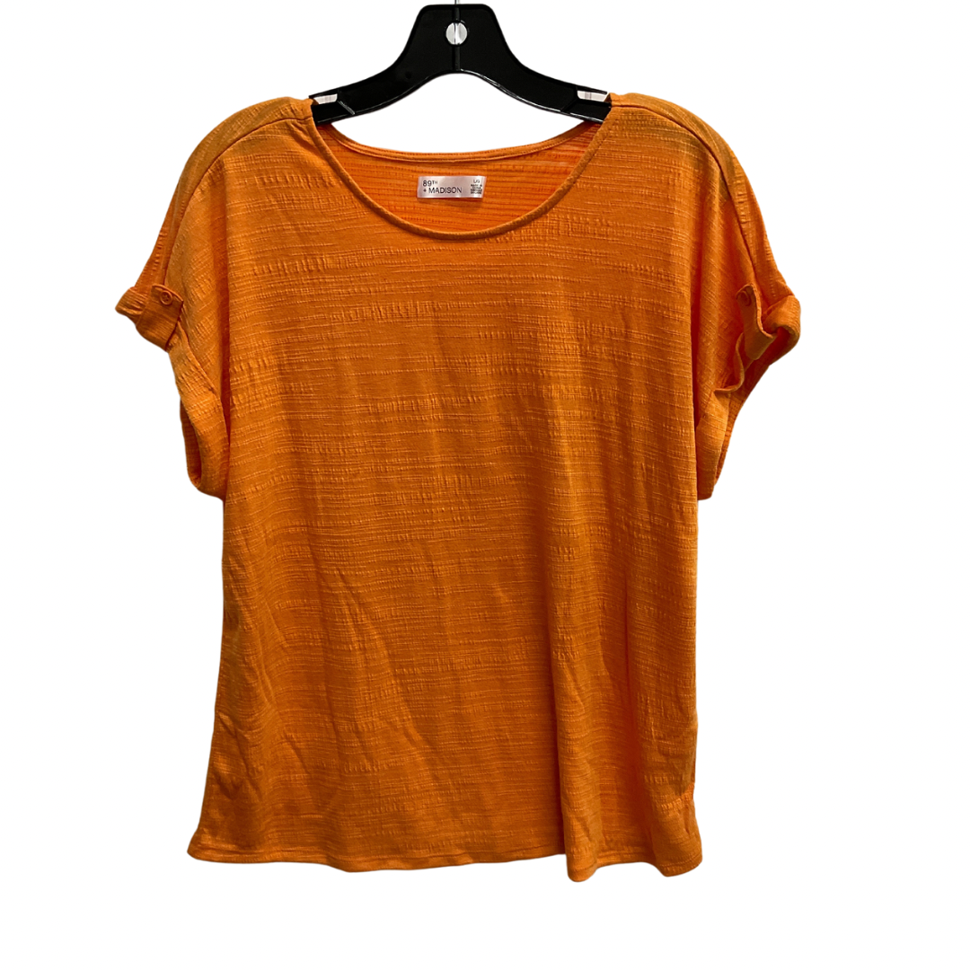 Top Short Sleeve Basic By 89th And Madison In Orange, Size: L