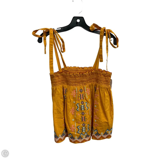 Top Sleeveless By Anthropologie In Yellow, Size: S