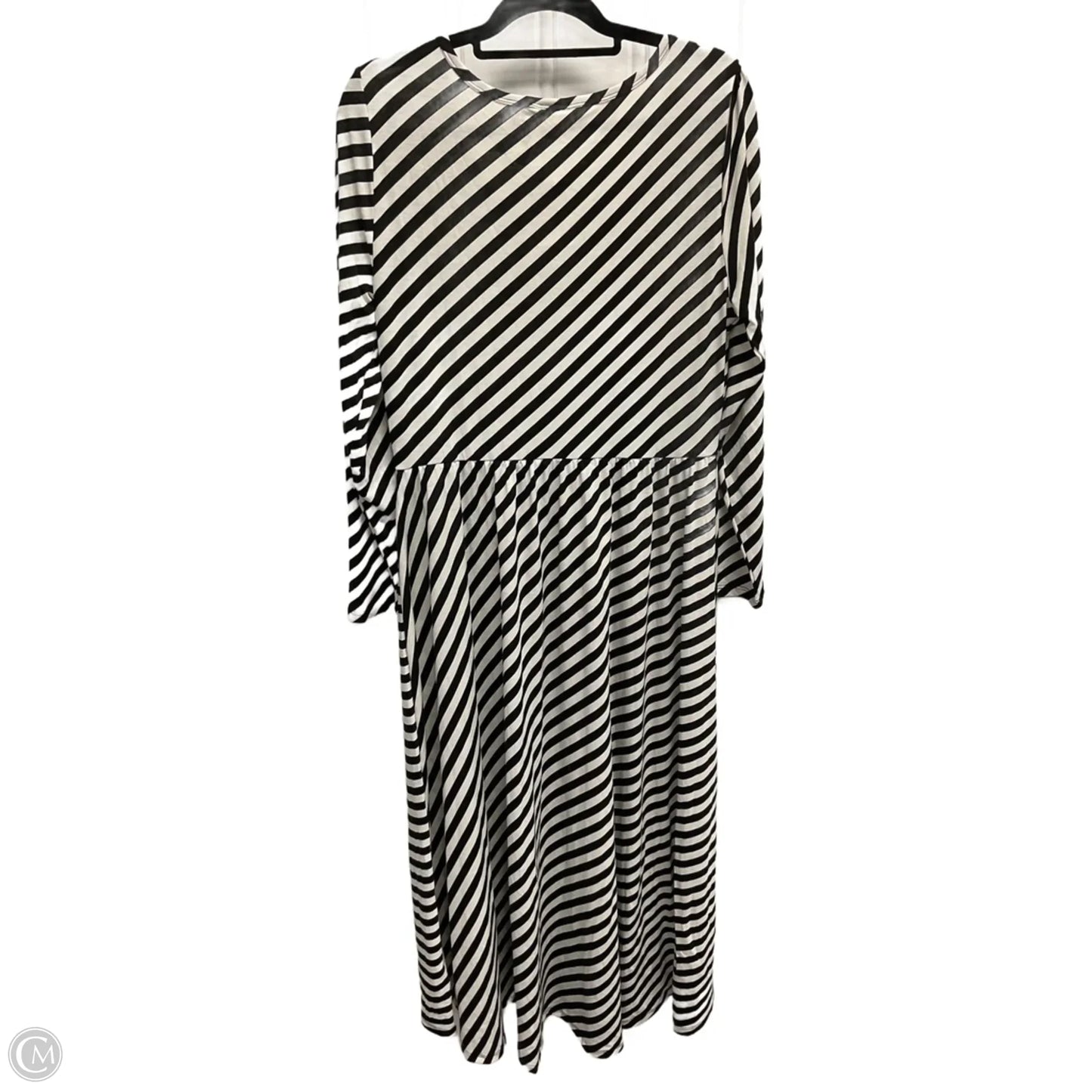 Dress Casual Maxi By Lularoe In Black & White, Size: Xl