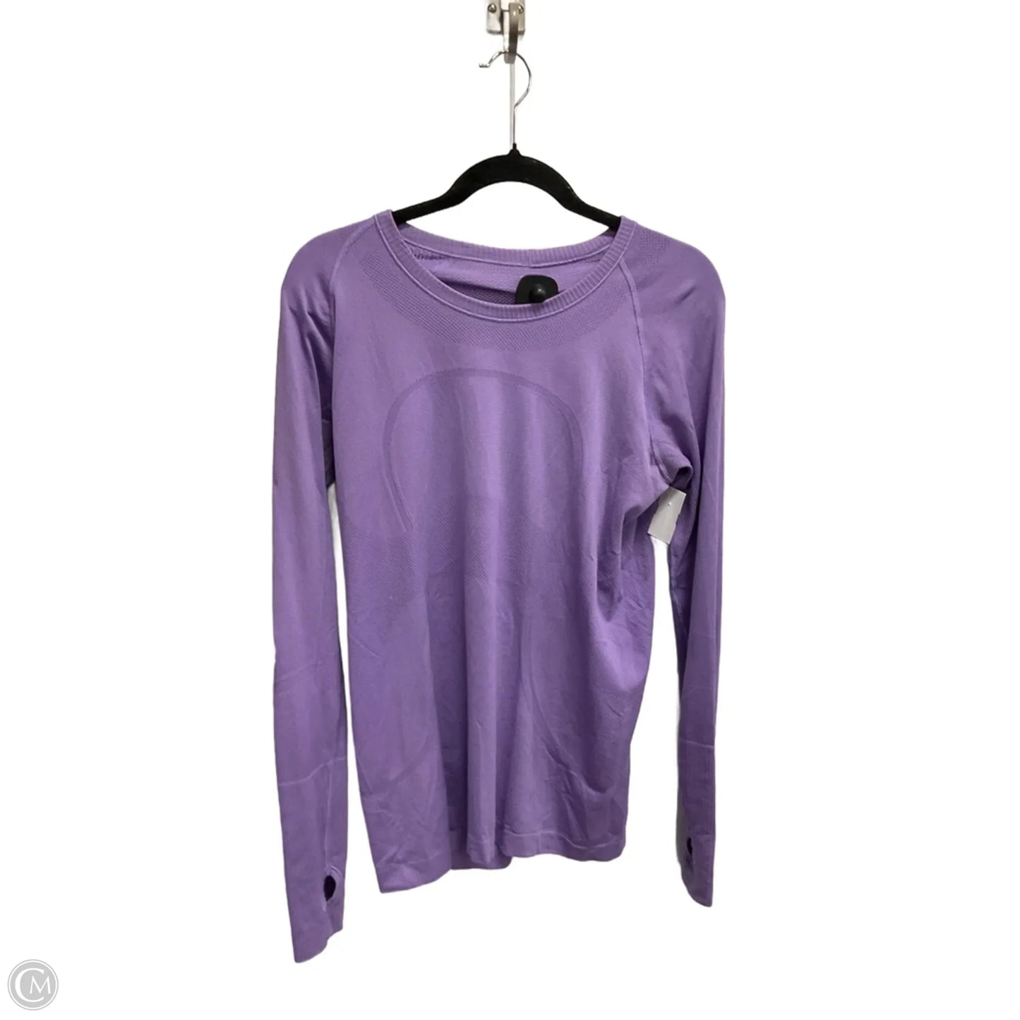 Athletic Top Long Sleeve Crewneck By Lululemon In Purple, Size: 12