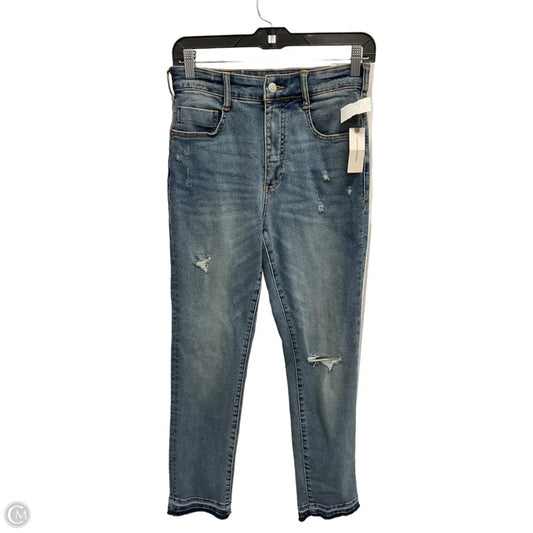 Jeans Straight By Pilcro In Blue Denim, Size: 4