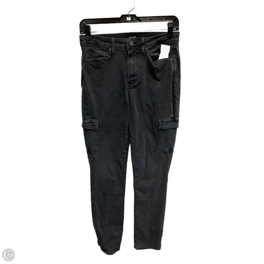 Jeans Skinny By Paige In Black Denim, Size: 4