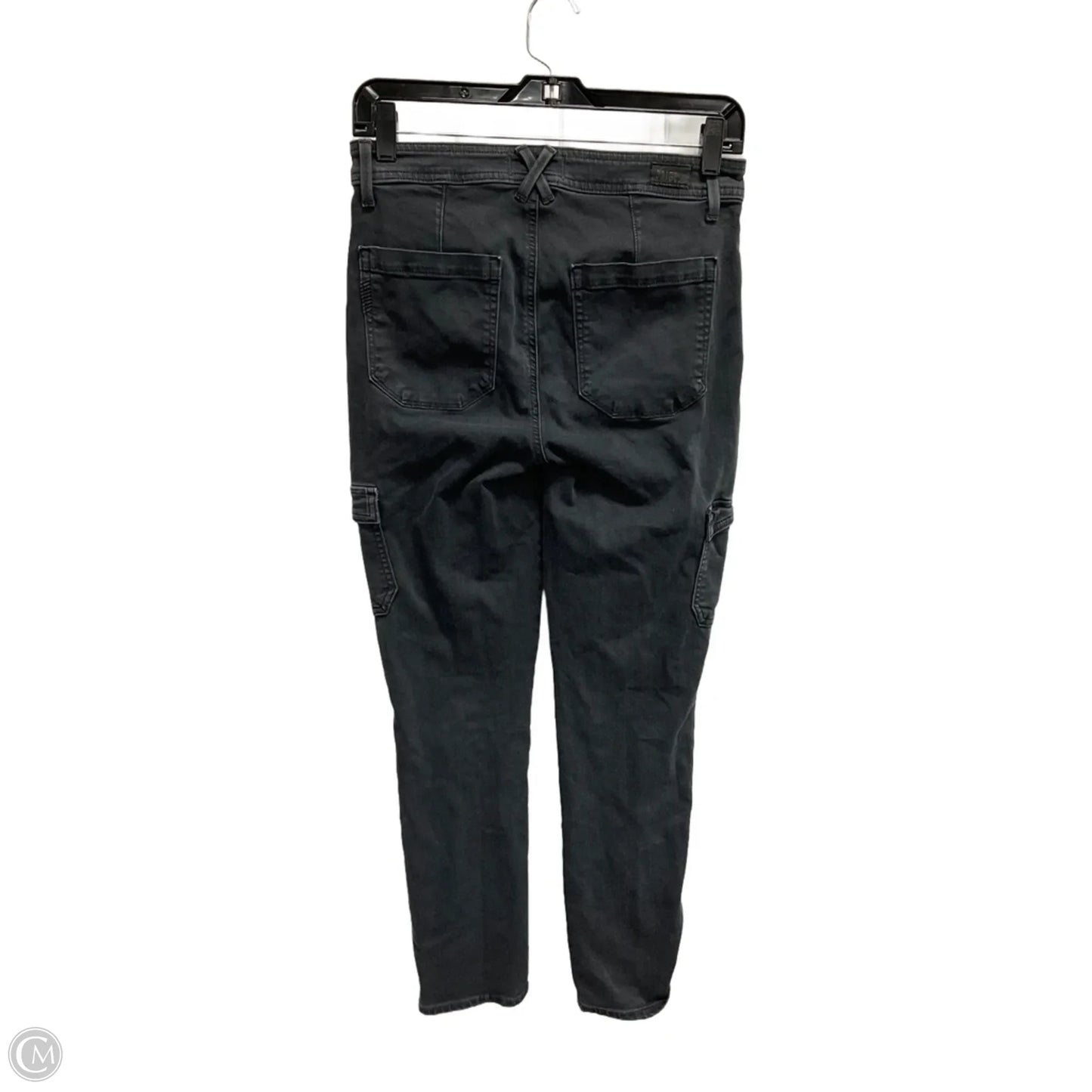 Jeans Skinny By Paige In Black Denim, Size: 4