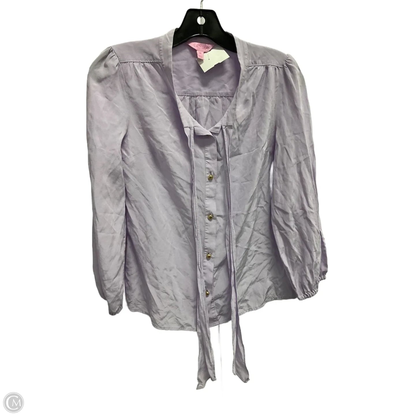 Top Long Sleeve Designer By Lilly Pulitzer In Purple, Size: Xs