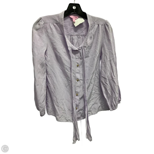 Top Long Sleeve Designer By Lilly Pulitzer In Purple, Size: Xs