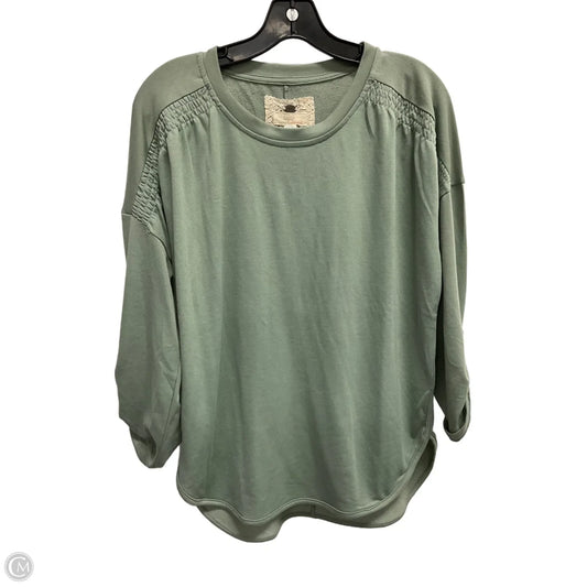 Top Long Sleeve By Cupio In Green, Size: M