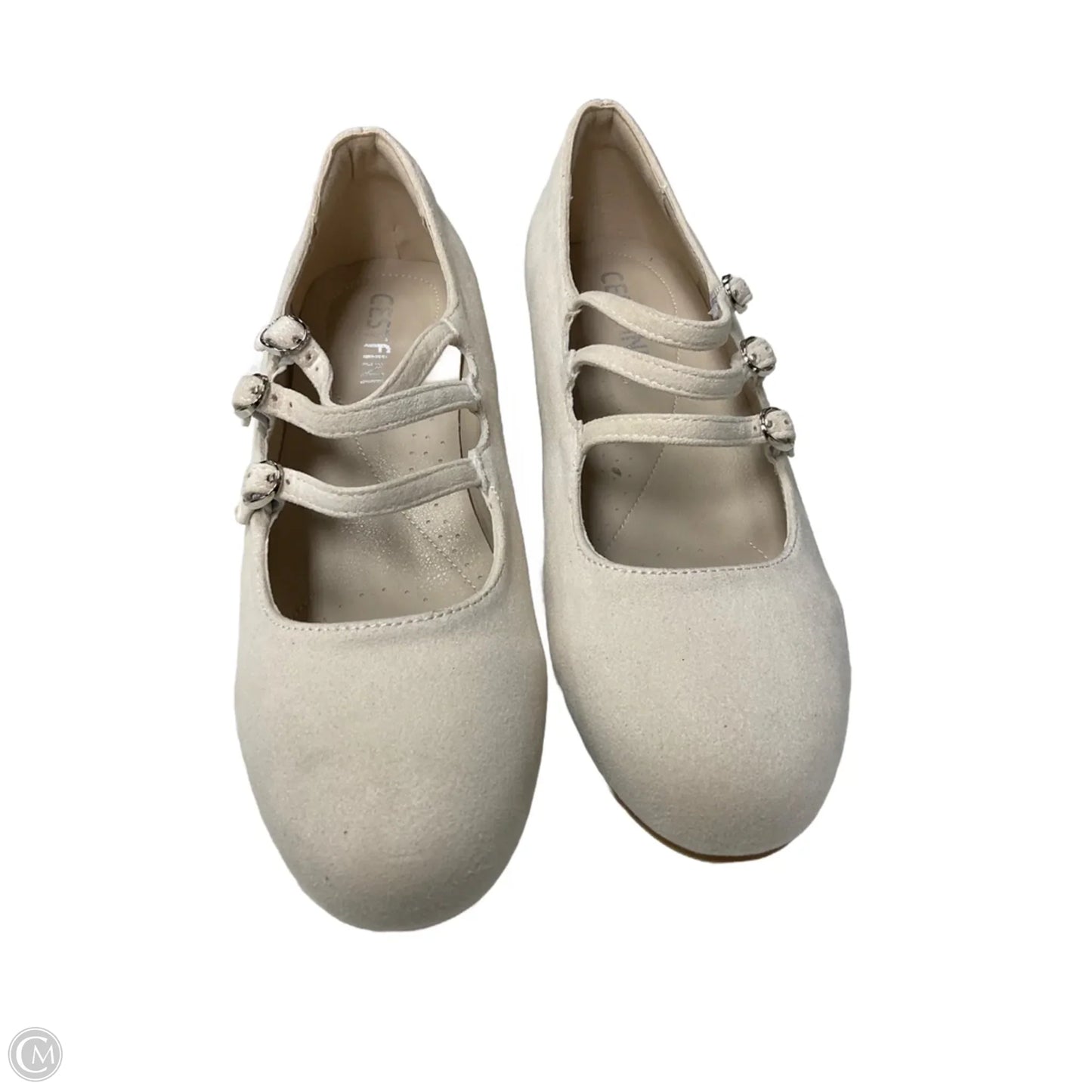 Shoes Heels Block By Clothes Mentor In White, Size: 8