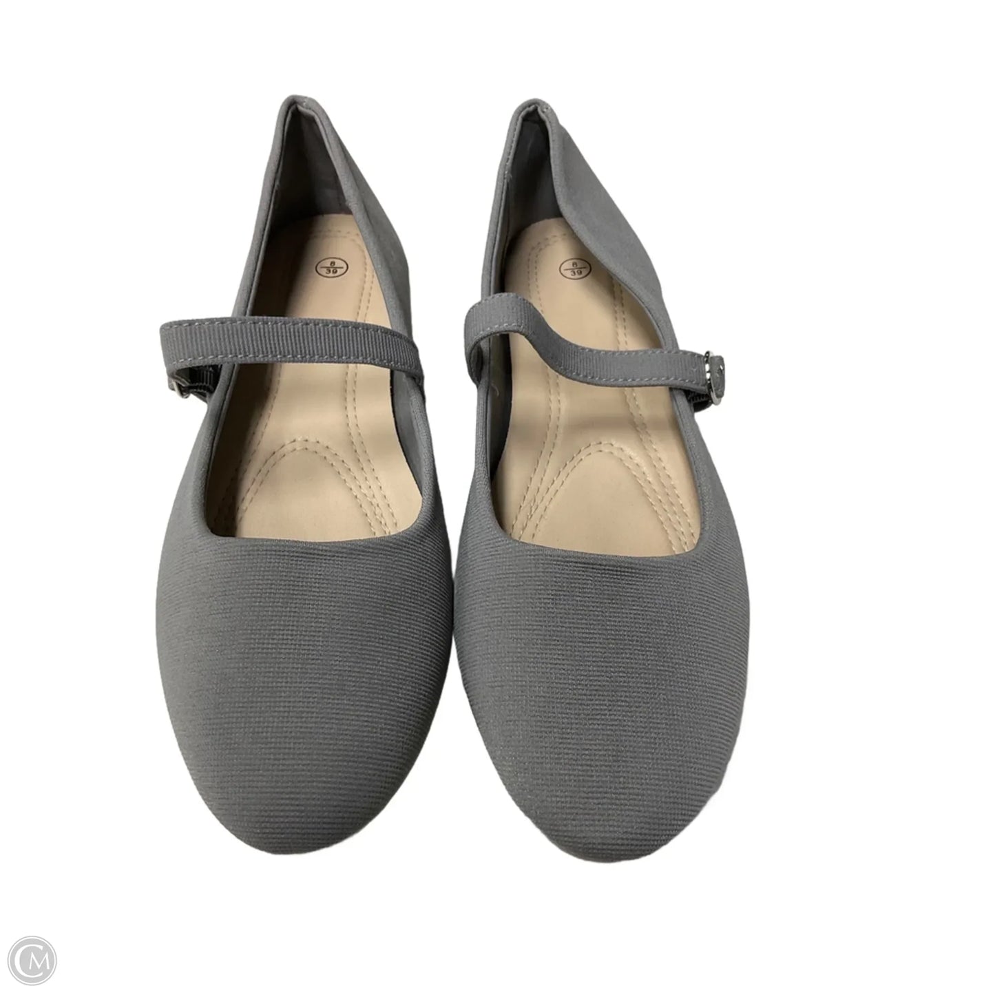 Shoes Flats By Clothes Mentor In Grey, Size: 8