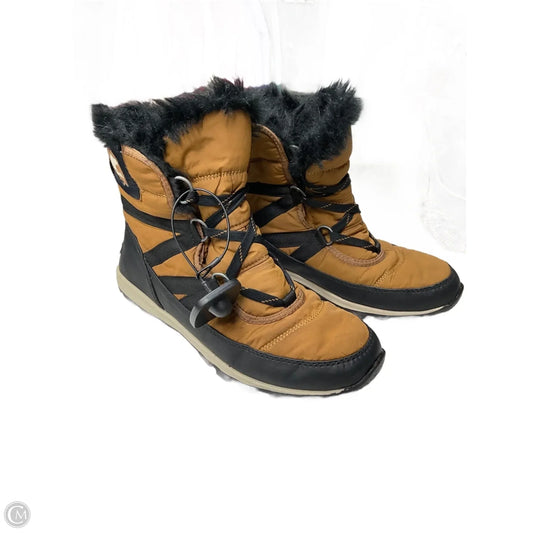 Boots Snow By Sorel In Black & Tan, Size: 8.5