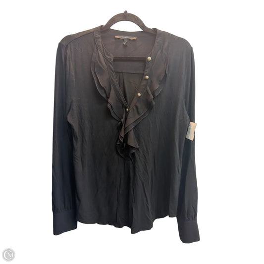 Top Long Sleeve By White House Black Market In Black, Size: L