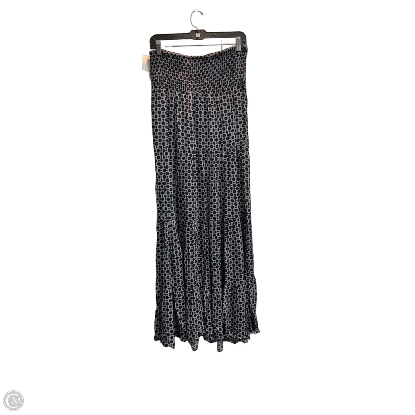 Dress Casual Maxi By Chicos In Blue & White, Size: M