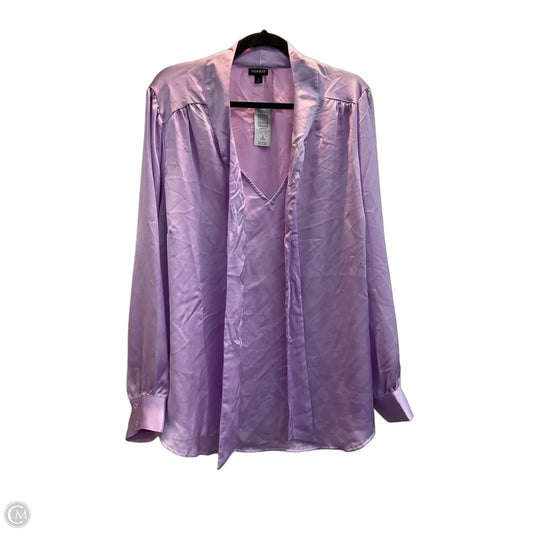 Blouse Long Sleeve By Torrid In Purple, Size: 3x