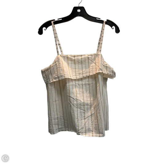 Top Sleeveless By Divided In Brown & Cream, Size: S