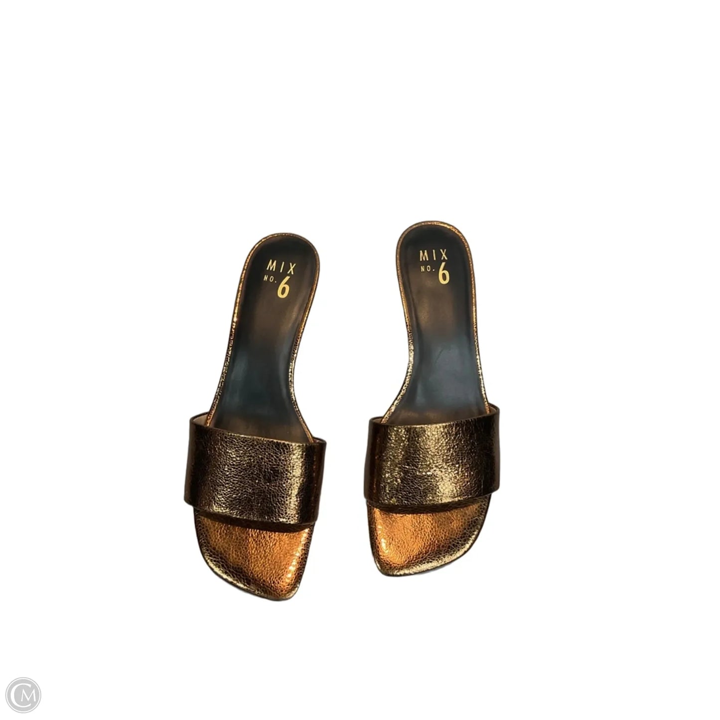 Sandals Heels Kitten By Mix No 6 In Bronze, Size: 10