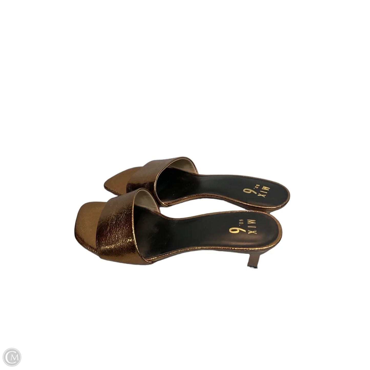 Sandals Heels Kitten By Mix No 6 In Bronze, Size: 10