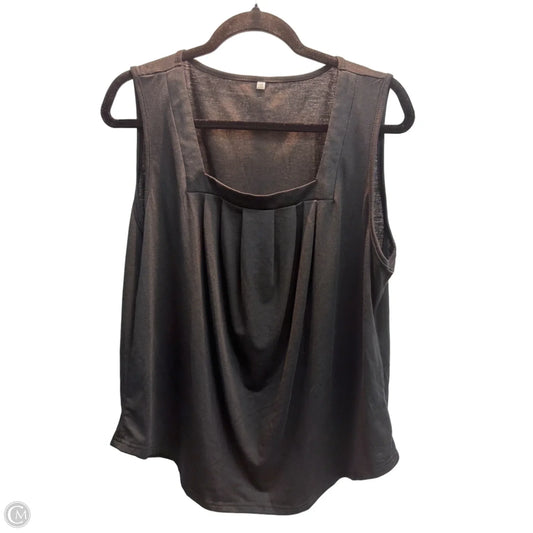 Top Sleeveless By Clothes Mentor In Black, Size: 2x