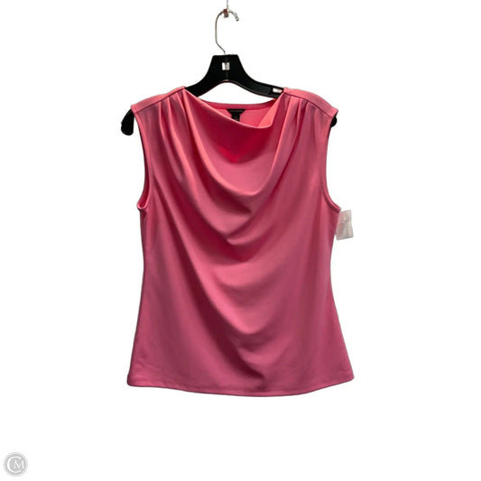 Blouse Sleeveless By Ann Taylor In Pink, Size: S