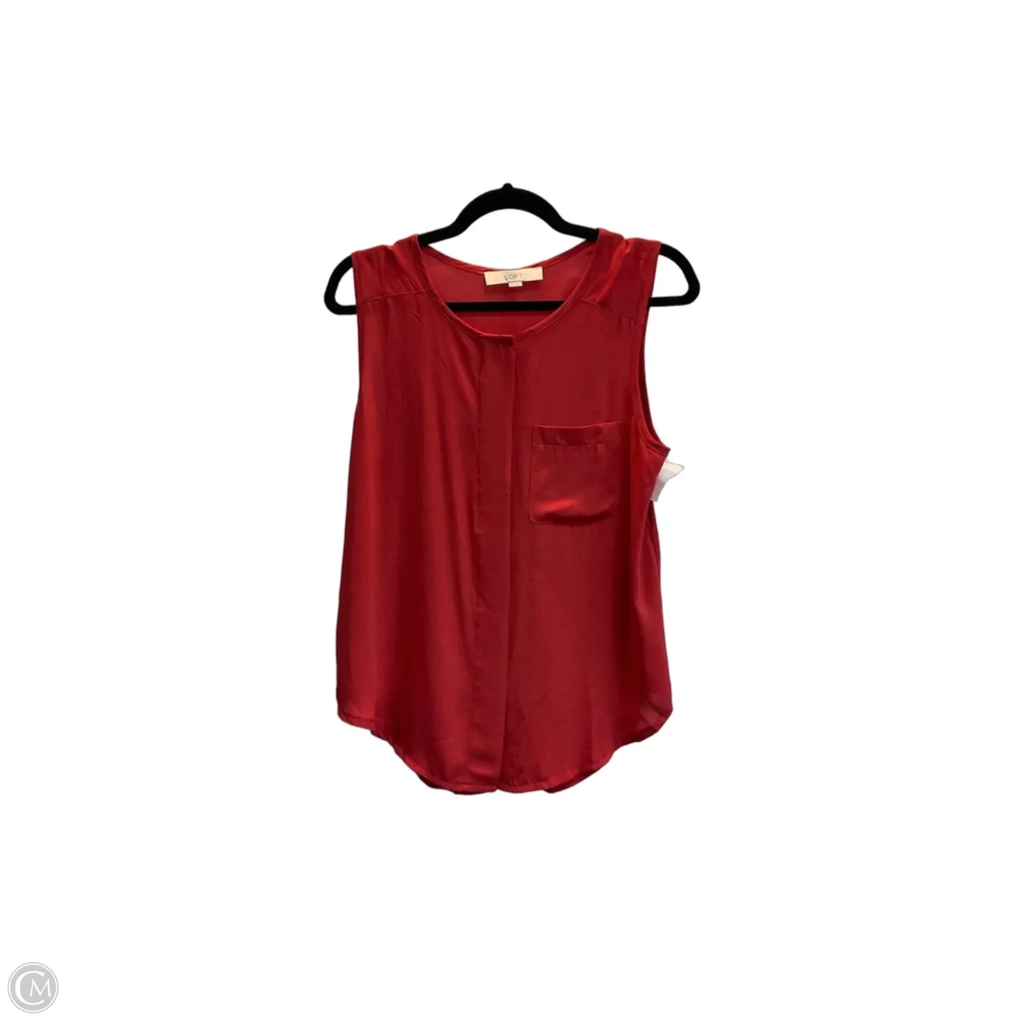 Top Sleeveless By Loft In Pink, Size: M