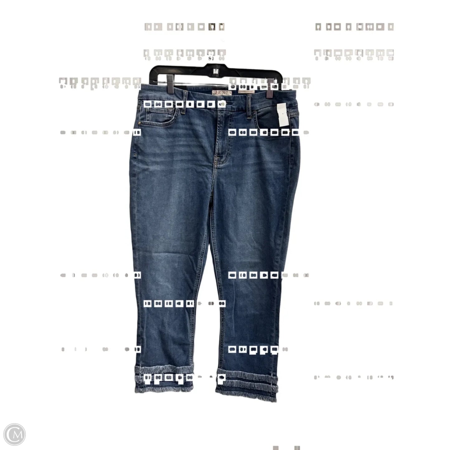 Jeans Straight By 7 For All Mankind In Blue Denim, Size: 12