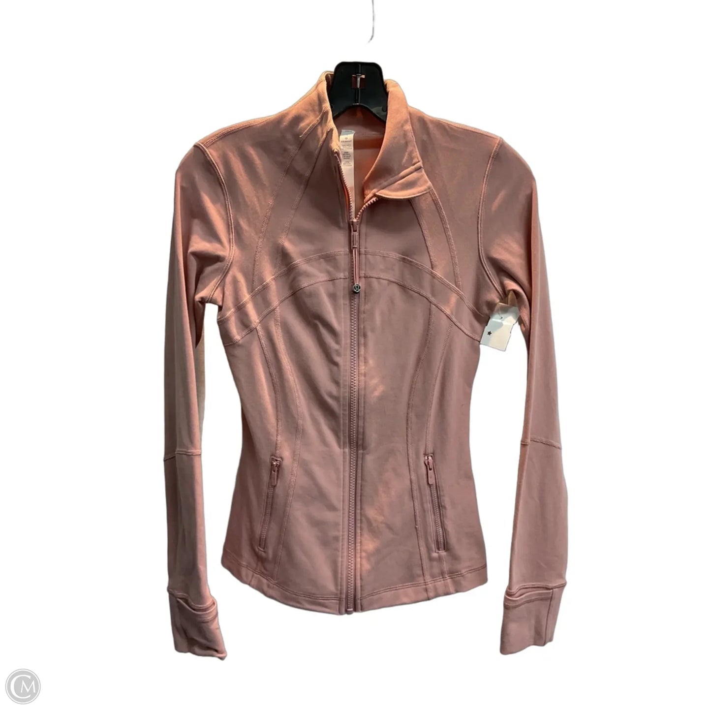 Athletic Jacket By Lululemon In Pink, Size: 4