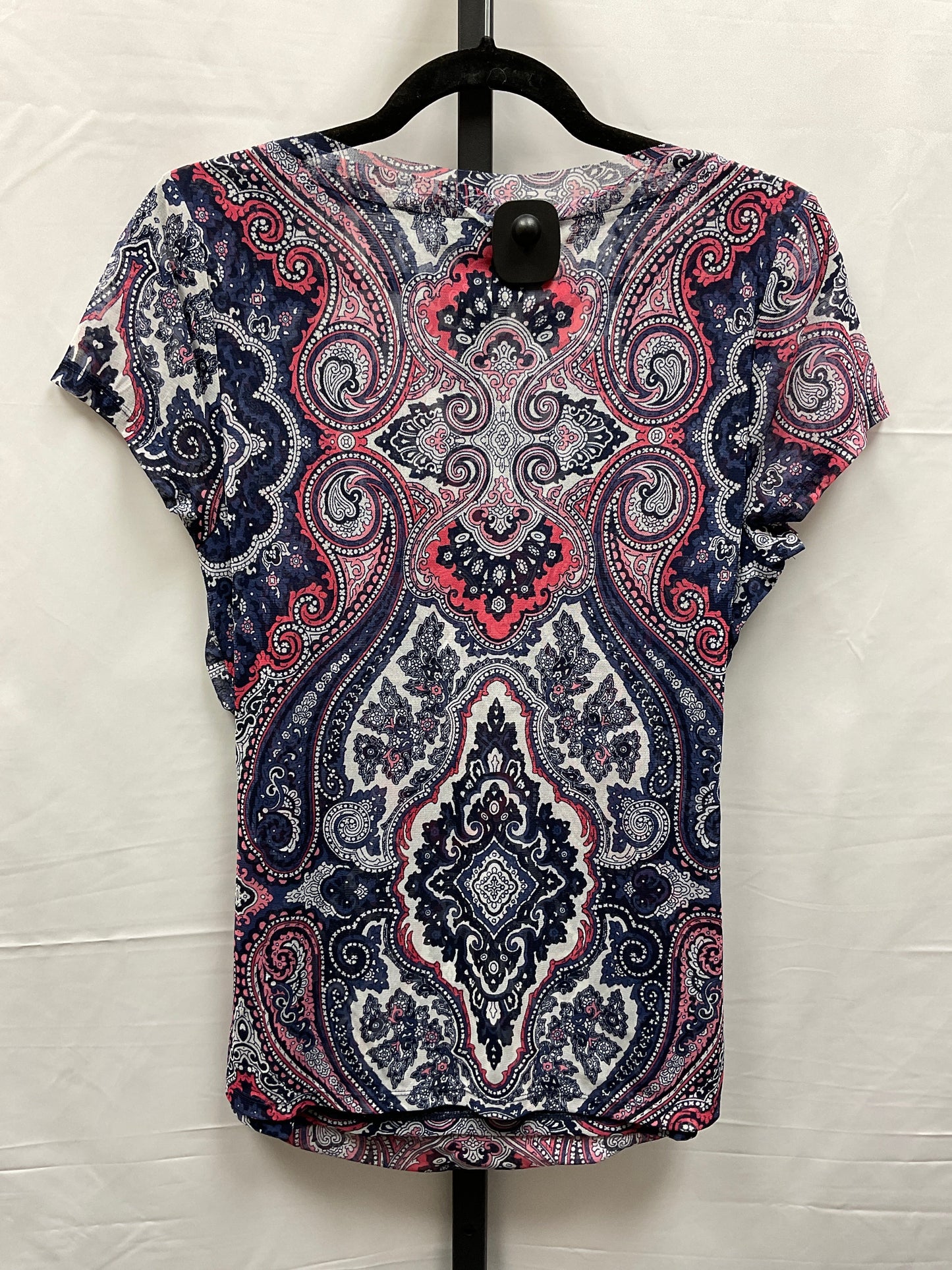 Blue & Pink Top Short Sleeve Inc, Size Xl