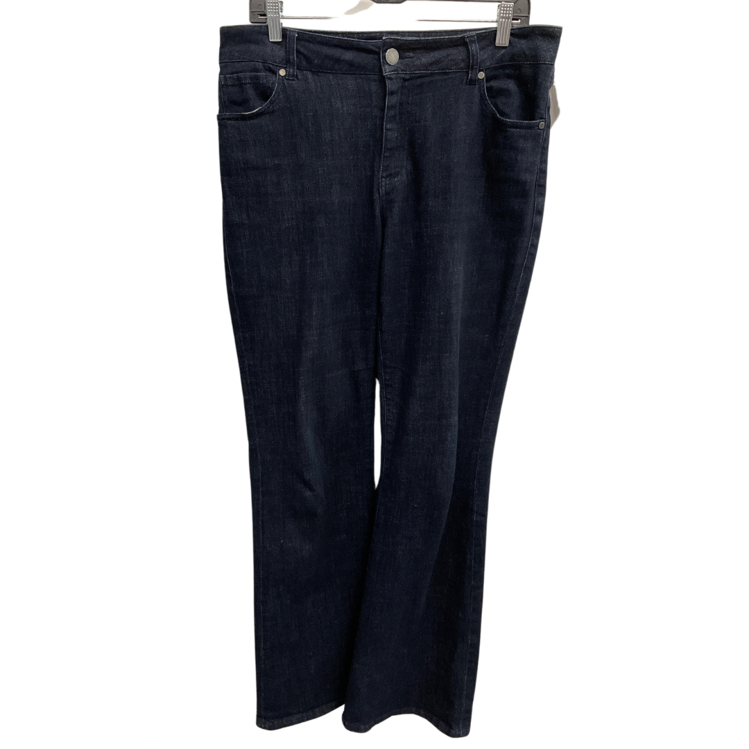 Jeans Straight By Cabi In Blue Denim, Size: 10