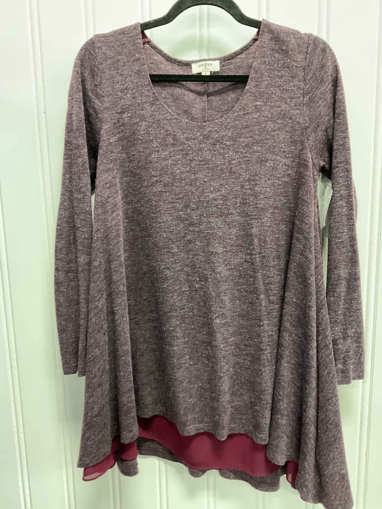 Tunic Long Sleeve By Umgee In Maroon, Size: S