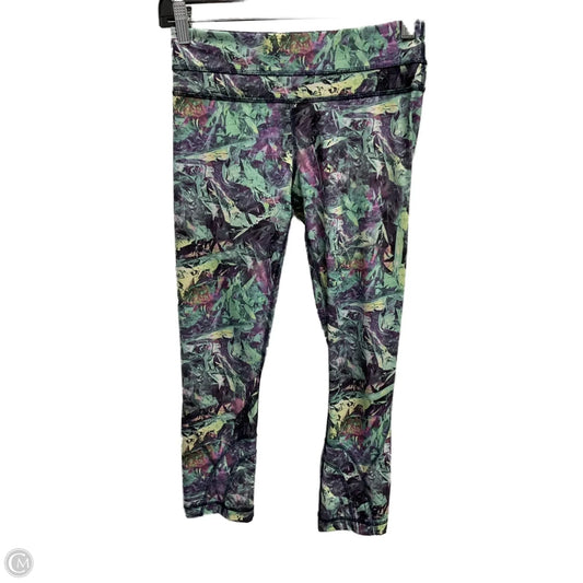 Athletic Leggings By Lululemon In Purple & Yellow, Size: S