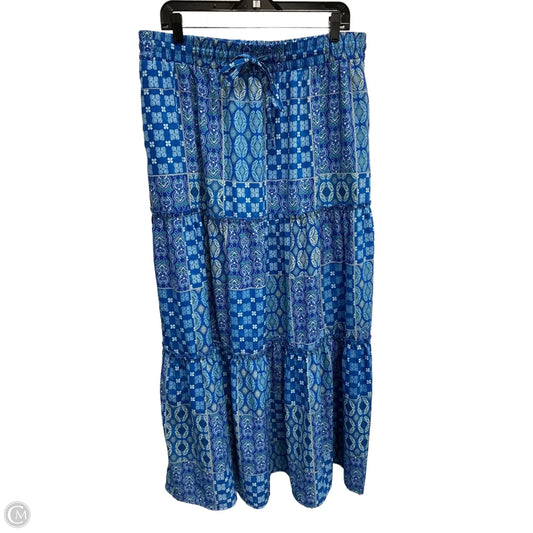 Skirt Midi By Clothes Mentor In Paisley Print, Size: 2x