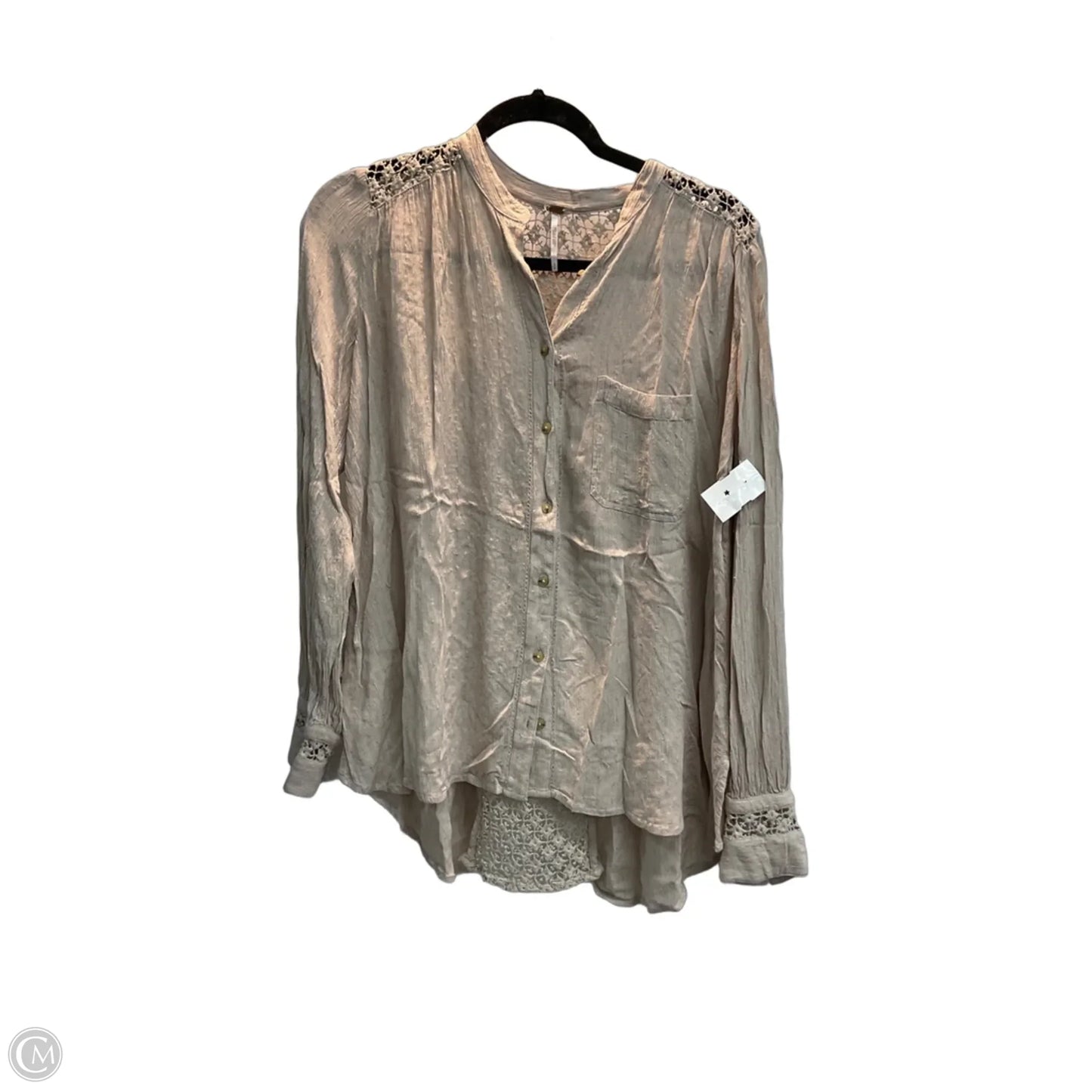 Top Long Sleeve By Free People In Tan, Size: S