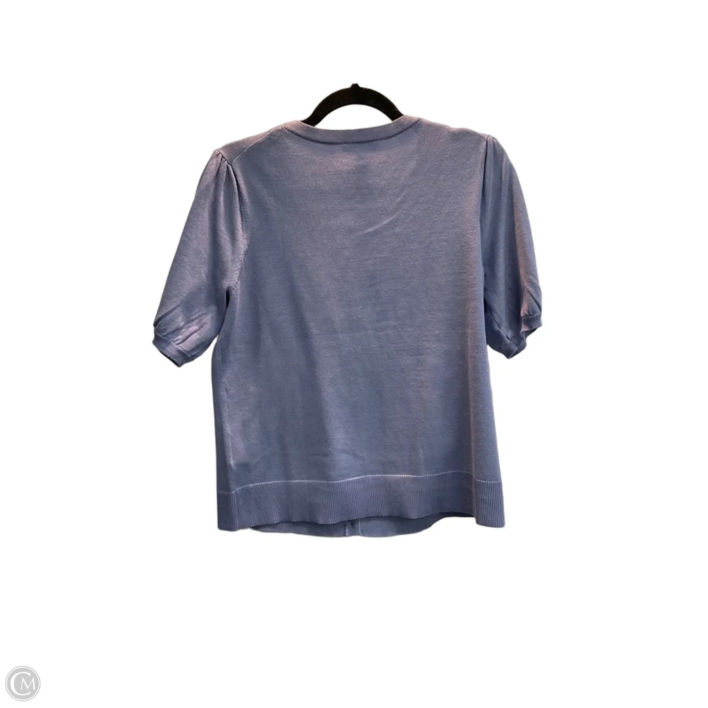 Sweater Short Sleeve By Cable And Gauge In Purple, Size: L