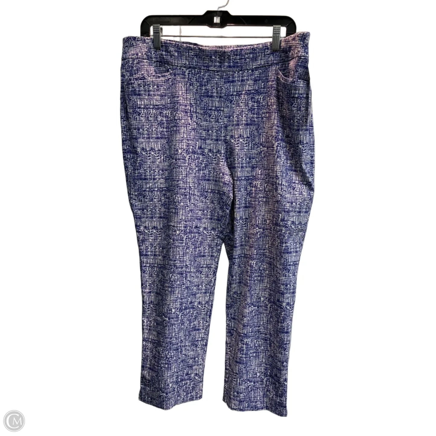 Capris By Chicos In Blue & White, Size: Xlp