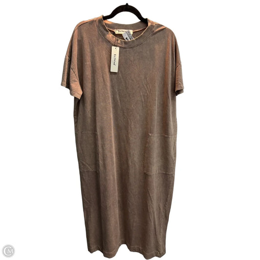 Dress Casual Maxi By Three Bird Nest In Brown, Size: Xl