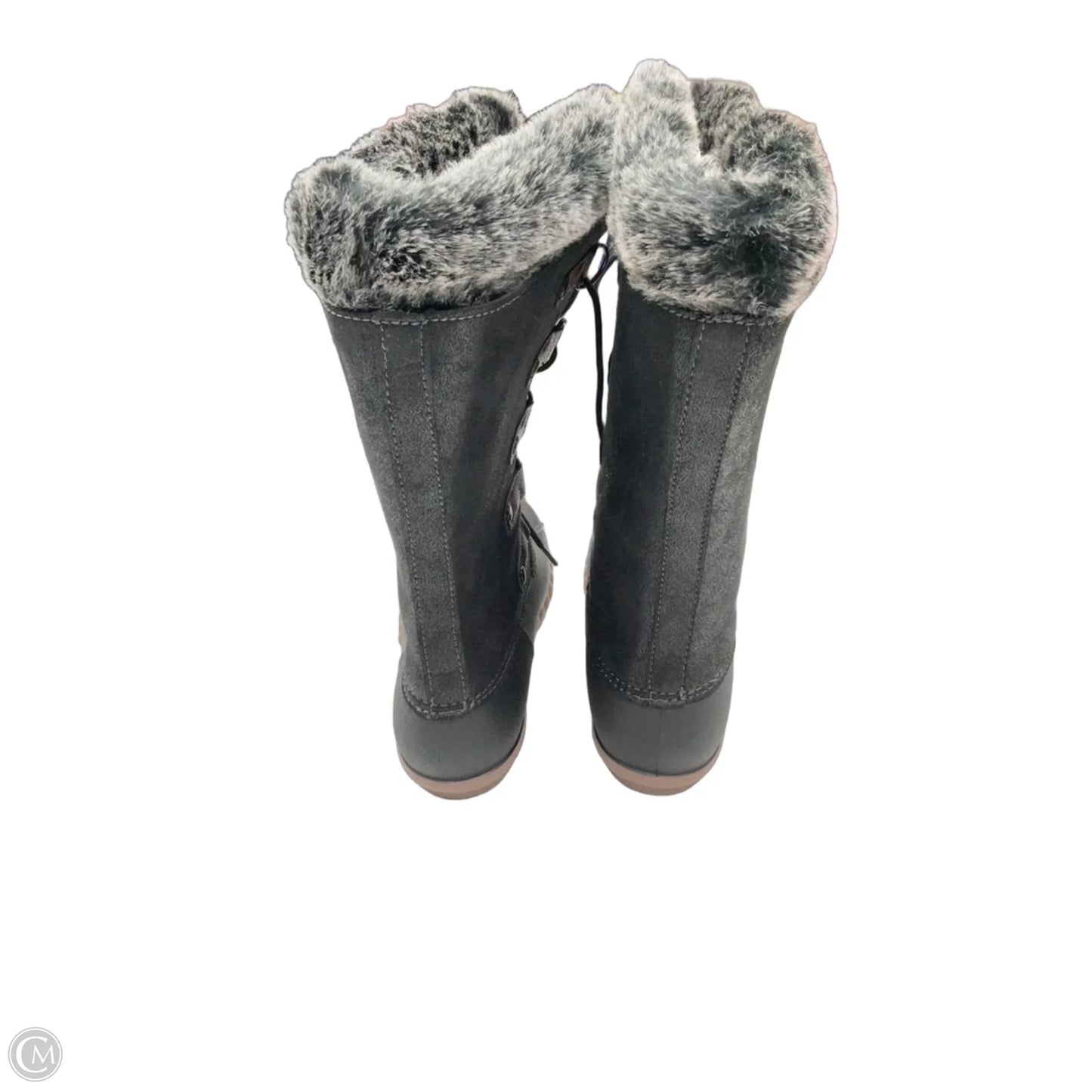 Boots Mid-calf Flats By Yuu Collection In Black, Size: 10