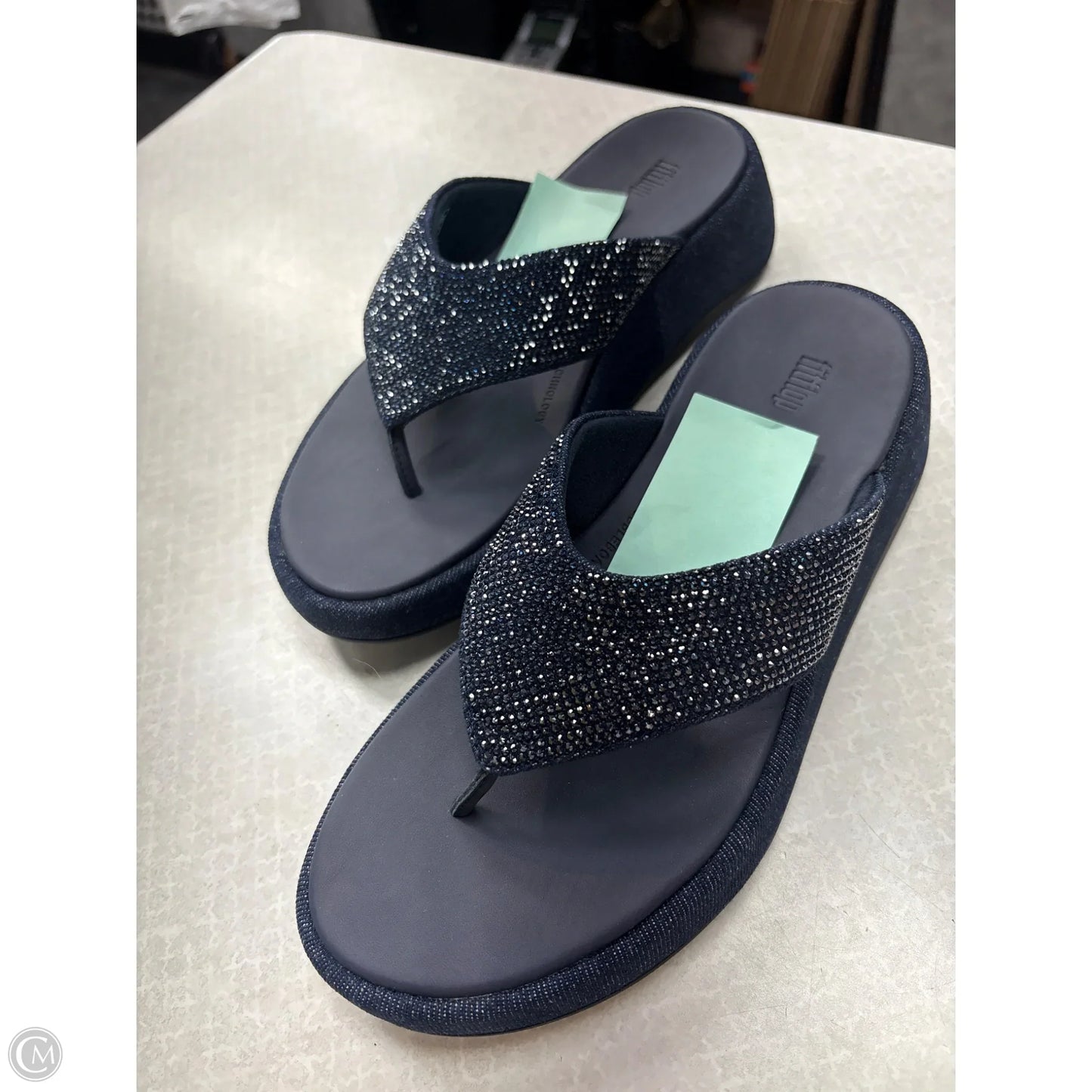 Sandals Flip Flops By Fitflop In Navy, Size: 6