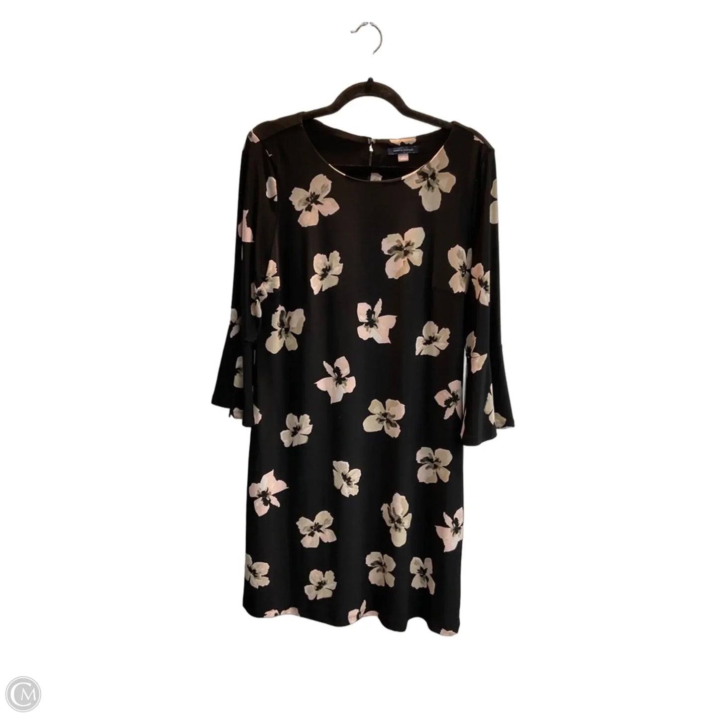 Dress Casual Midi By Tommy Hilfiger In Black, Size: L