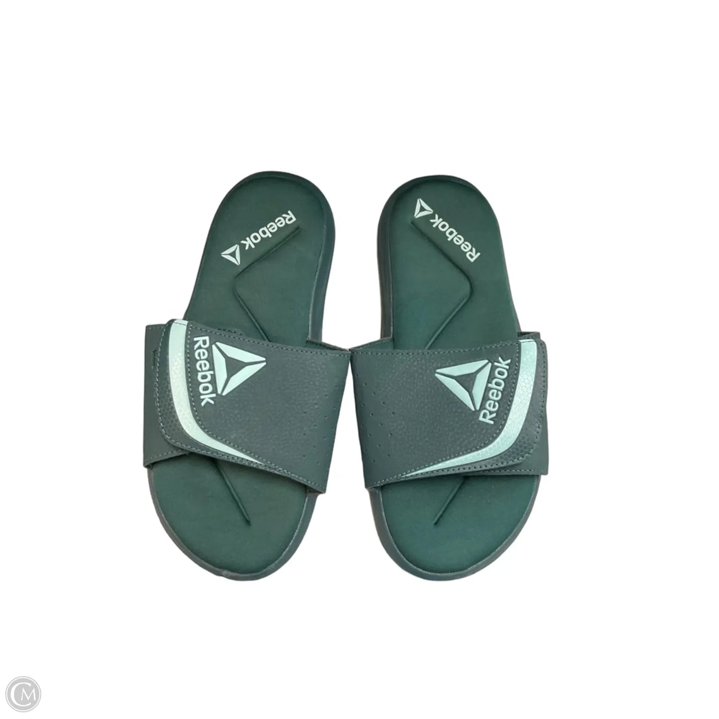 Sandals Flip Flops By Reebok In Green, Size: 10