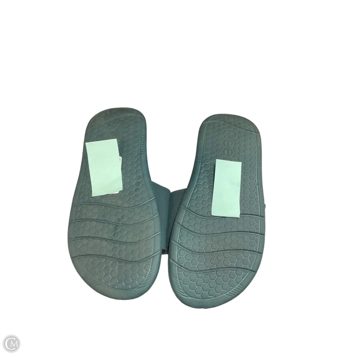 Sandals Flip Flops By Reebok In Green, Size: 10