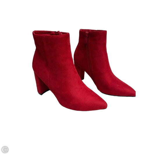 Boots Ankle Heels By Dream Pairs In Red, Size: 7