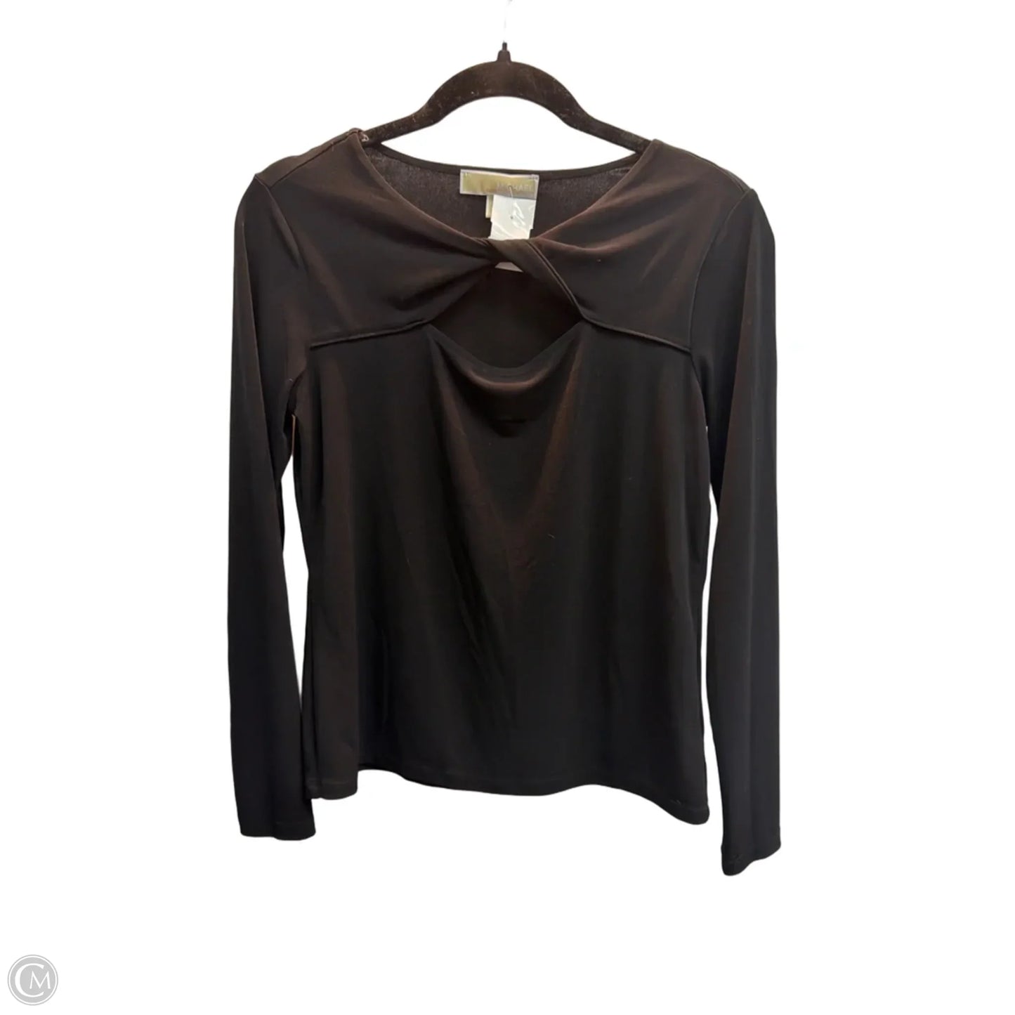 Top Long Sleeve By Michael By Michael Kors In Black, Size: S