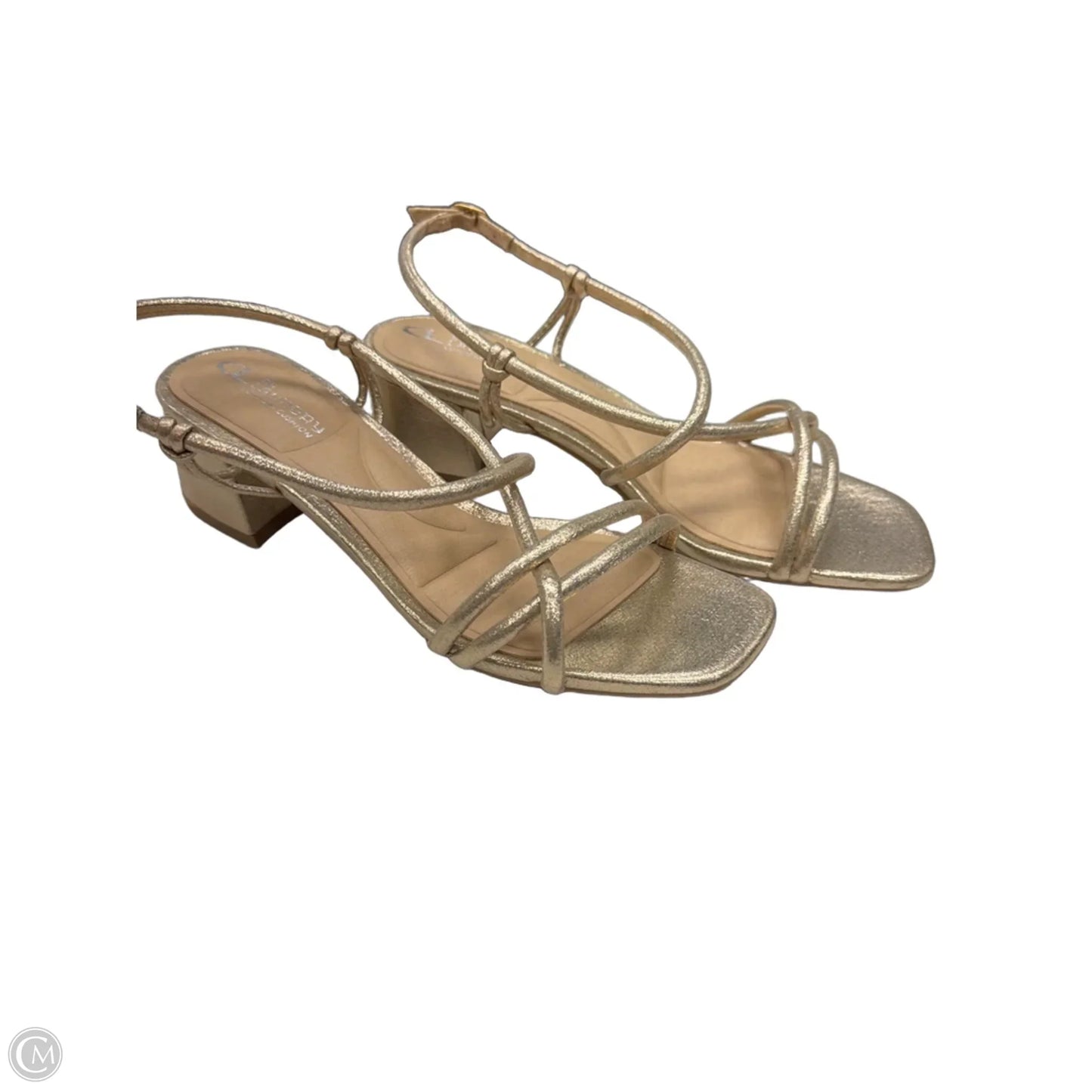 Sandals Heels Block By Chinese Laundry In Rose Gold, Size: 10