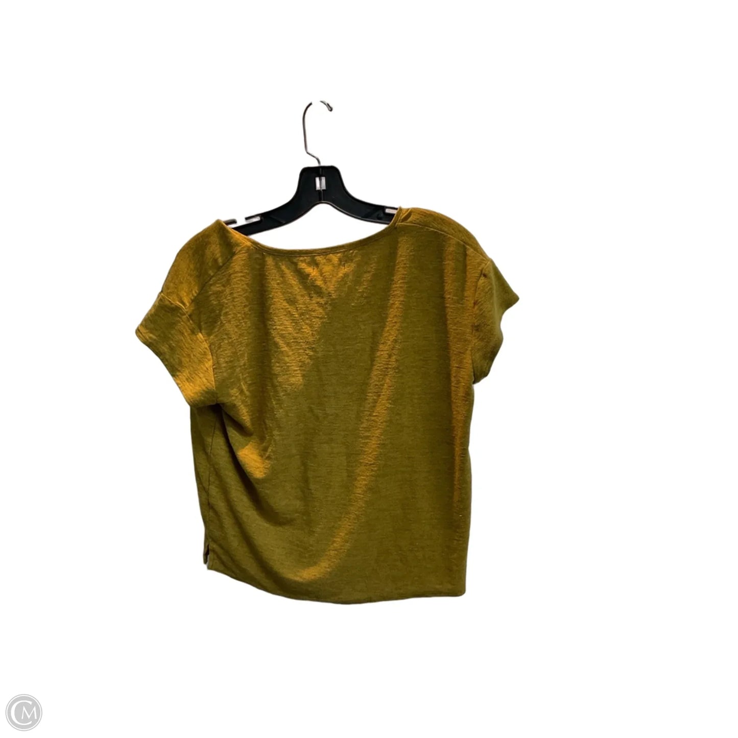 Top Short Sleeve Basic By Madewell In Gold, Size: S
