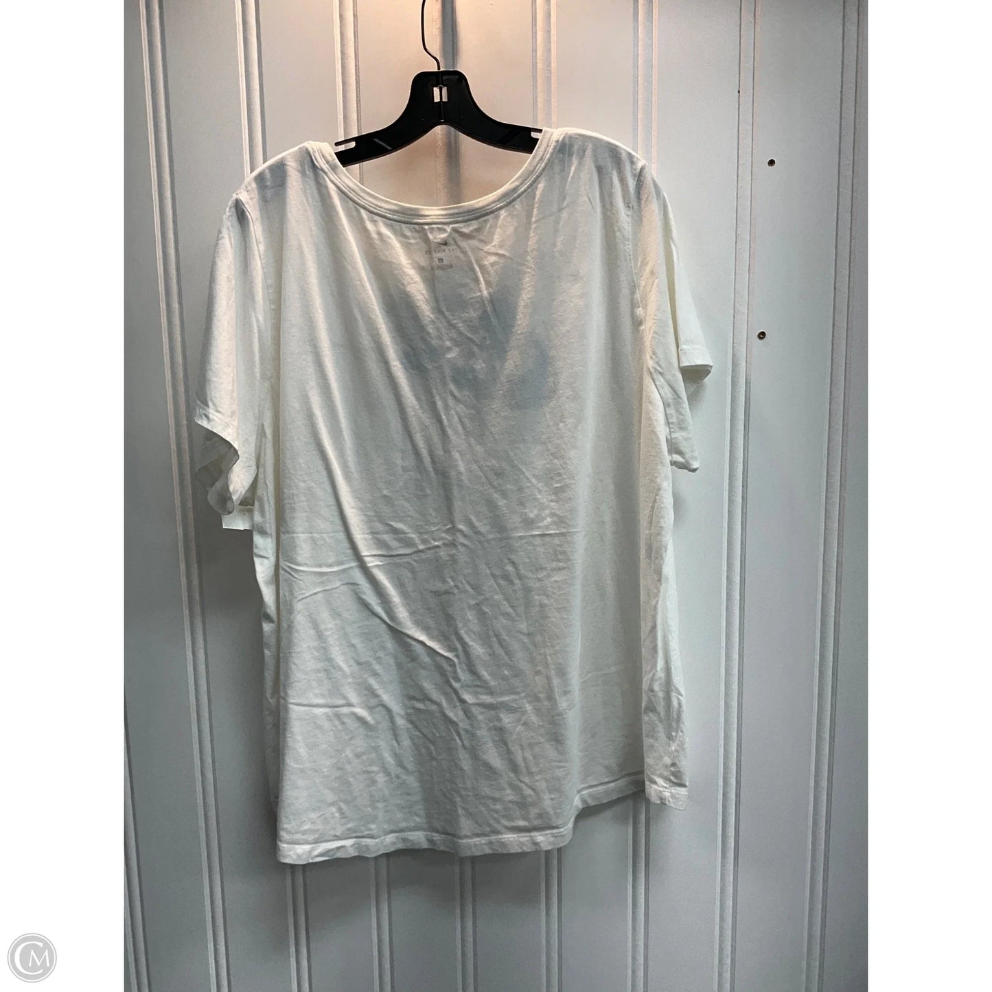 Top Short Sleeve Basic By Nike In White, Size: 3x