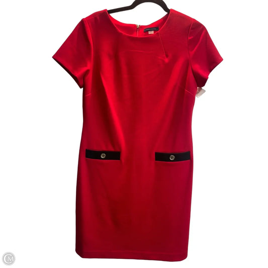 Dress Casual Midi By Tommy Hilfiger In Red, Size: 8