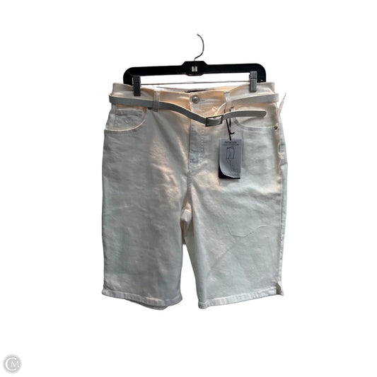 Shorts By Gloria Vanderbilt In Cream, Size: 12