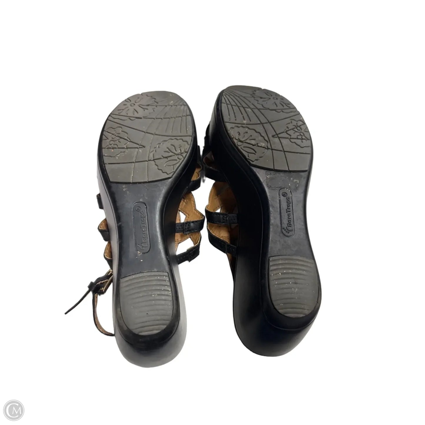 Sandals Heels Block By Bare Traps In Black, Size: 7.5